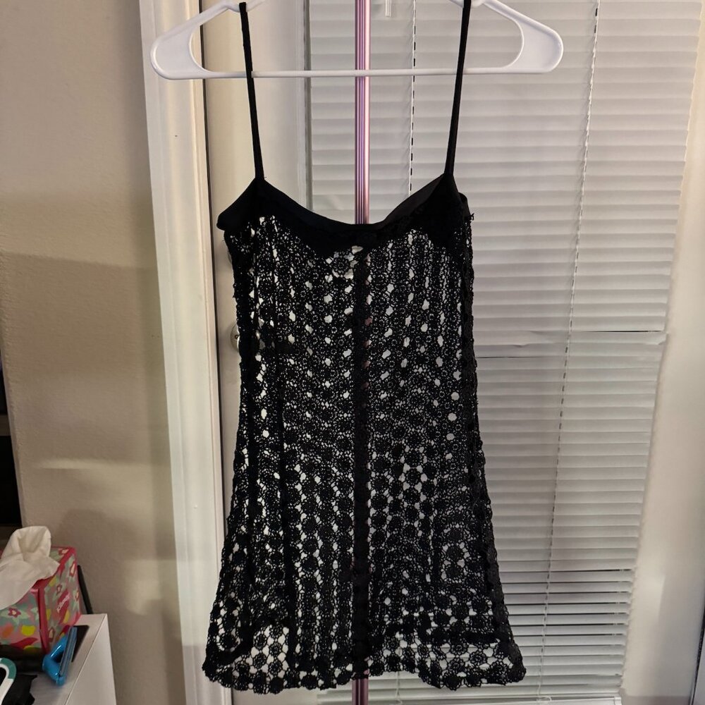 Black cover up dress